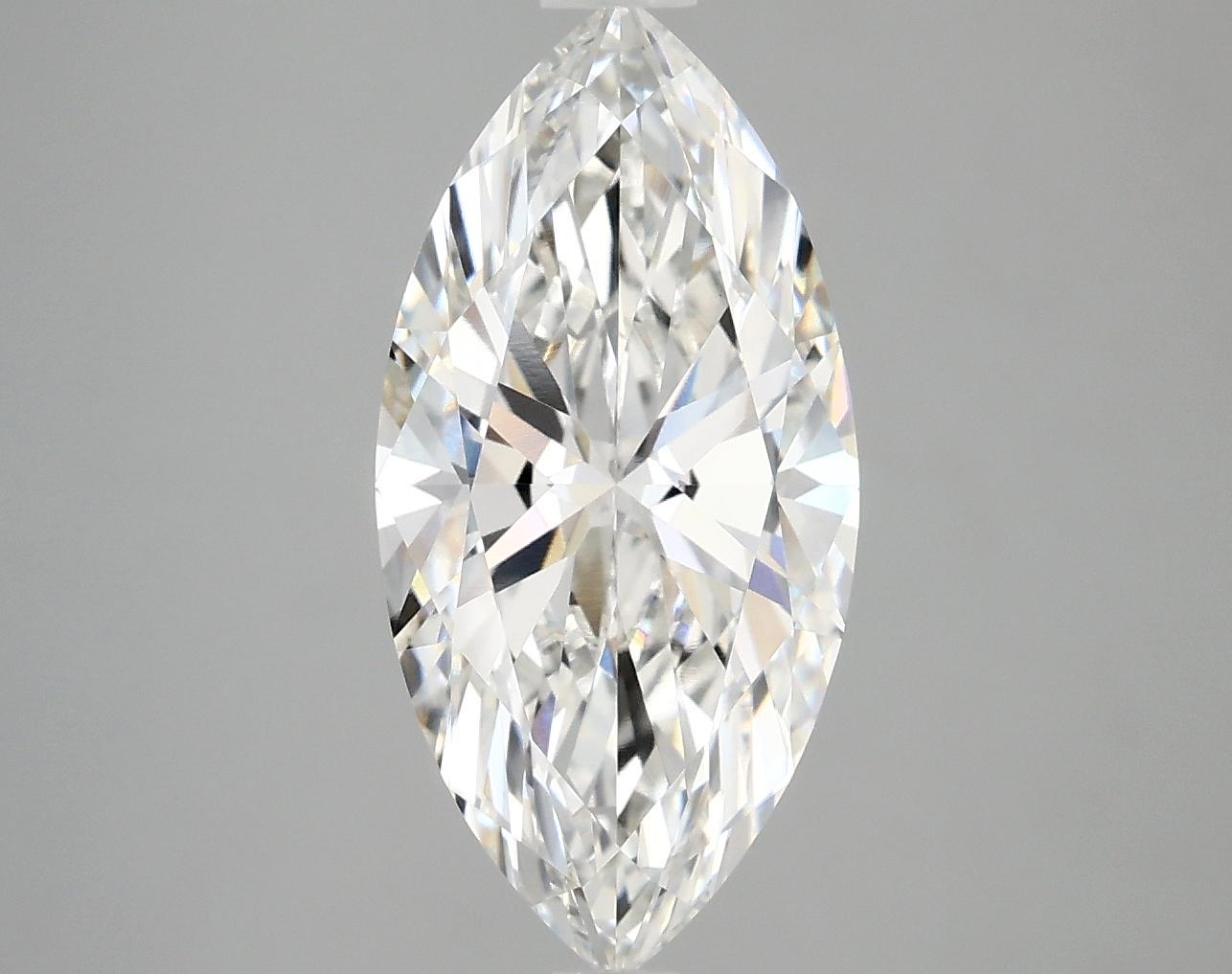 3.01 Carat Marquise Shaped Ideal Cut VVS2 IGI Certified Lab Grown Diamond
