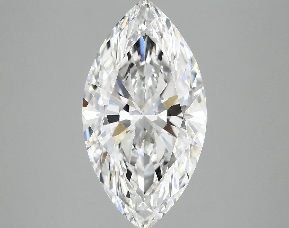 3.04 Carat Marquise Shaped Excellent Cut VVS2 IGI Certified Lab Grown Diamond