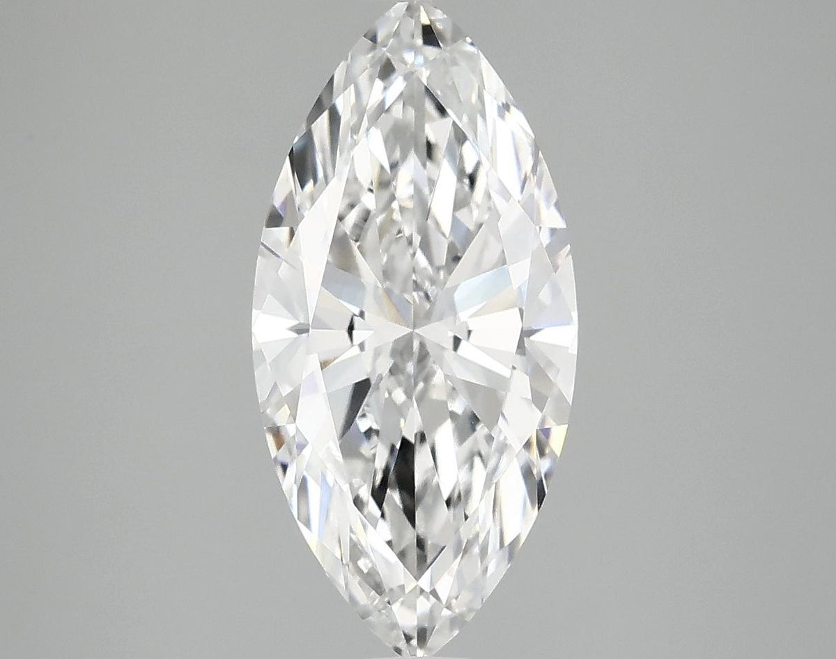 2.5 Carat Marquise Shaped Excellent Cut VVS2 IGI Certified Lab Grown Diamond