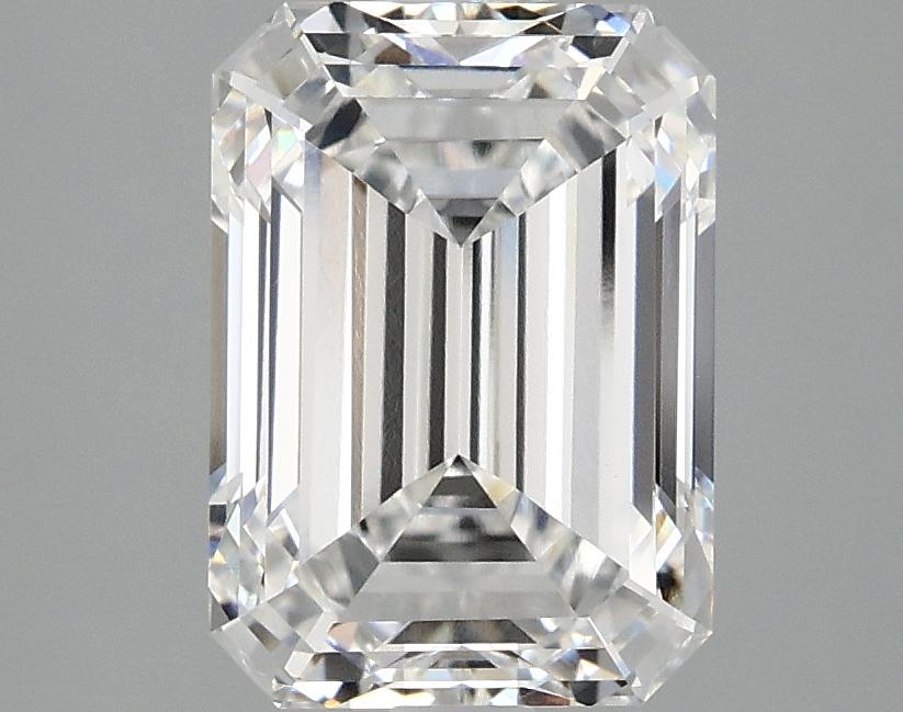 3.09 Carat Emerald Shaped Ideal Cut VVS2 IGI Certified Lab Grown Diamond