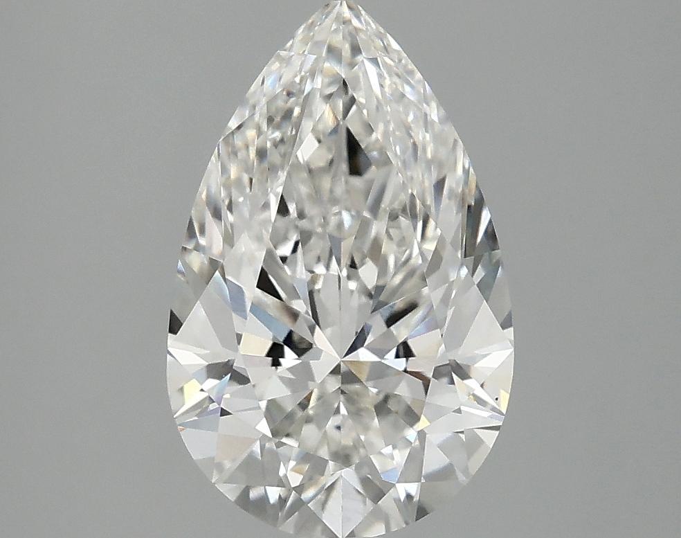 2.5 Carat Pear Shaped Ideal Cut VS2 IGI Certified Lab Grown Diamond
