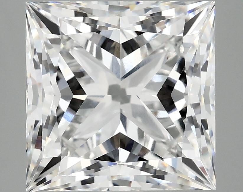 5.09 Carat Princess Shaped Ideal Cut VVS2 IGI Certified Lab Grown Diamond