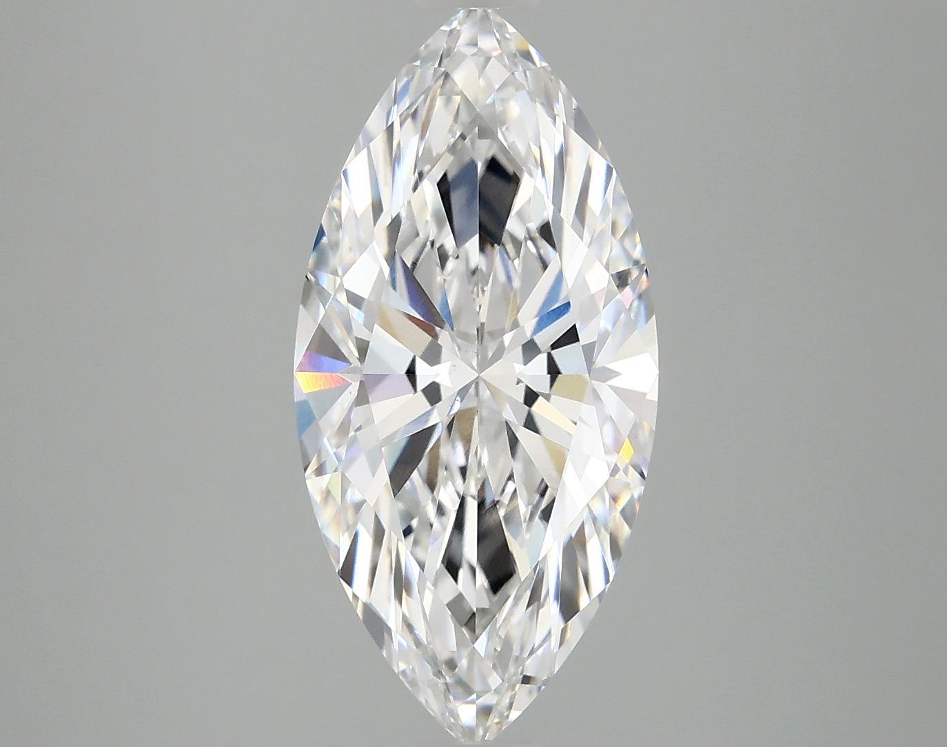 3.09 Carat Marquise Shaped Excellent Cut VS1 IGI Certified Lab Grown Diamond