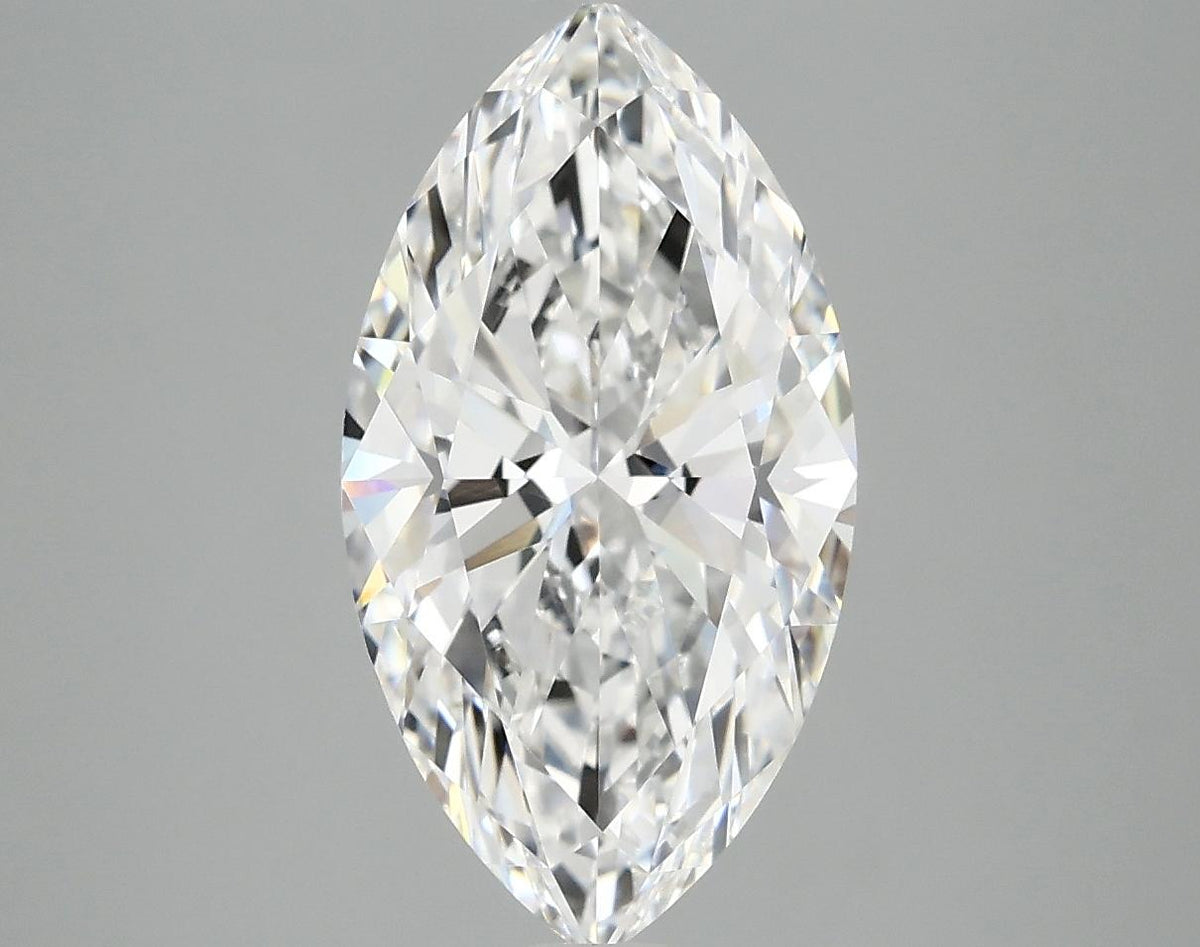 3.03 Carat Marquise Shaped Excellent Cut VVS2 IGI Certified Lab Grown Diamond