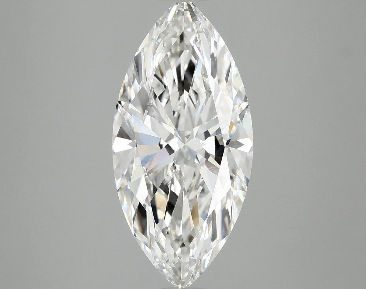 3.09 Carat Marquise Shaped Excellent Cut VVS2 IGI Certified Lab Grown Diamond