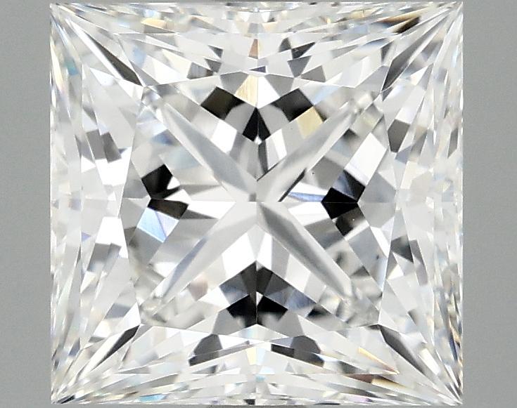 3.84 Carat Princess Shaped Ideal Cut VVS2 IGI Certified Lab Grown Diamond