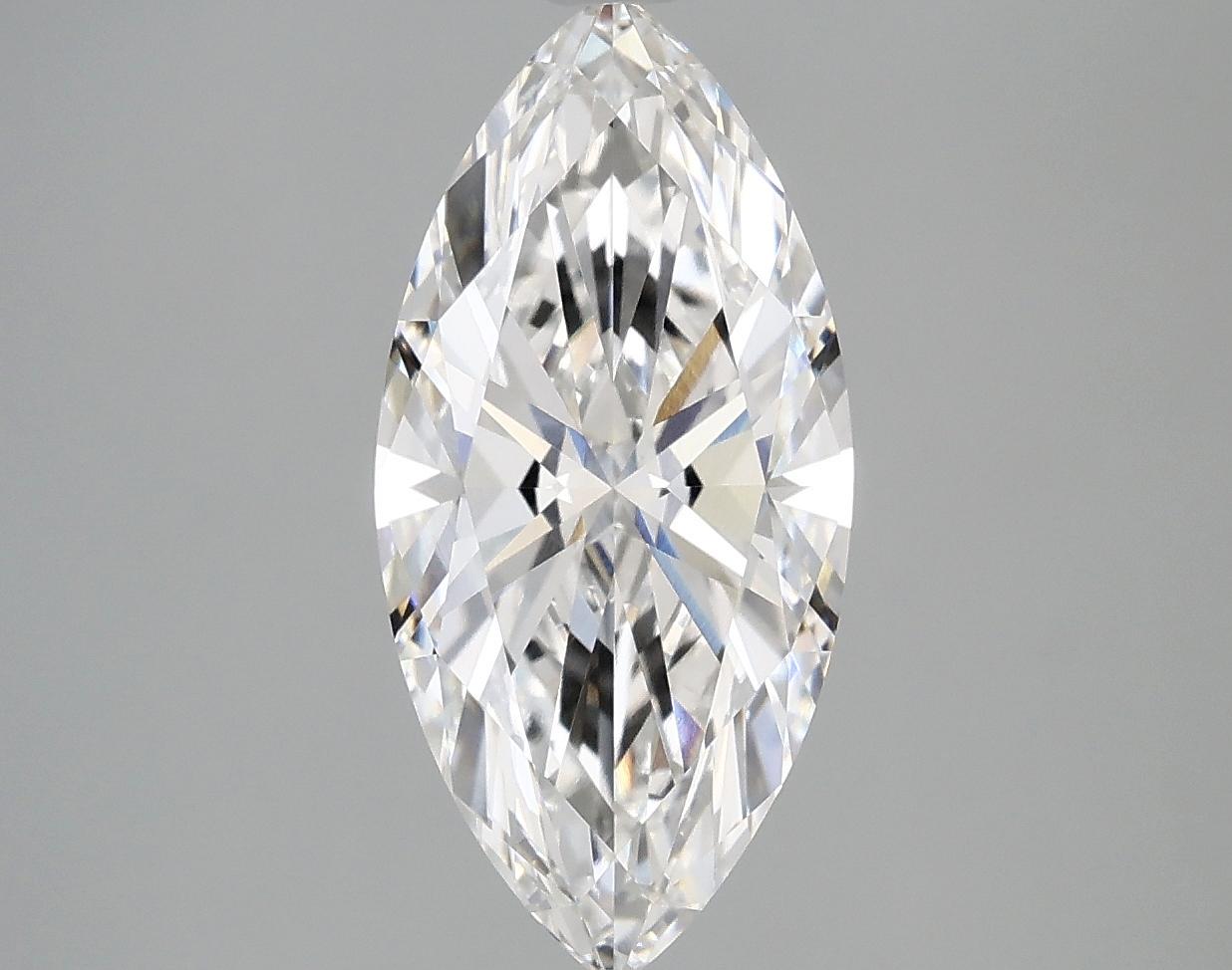 2.39 Carat Marquise Shaped Excellent Cut VVS2 IGI Certified Lab Grown Diamond