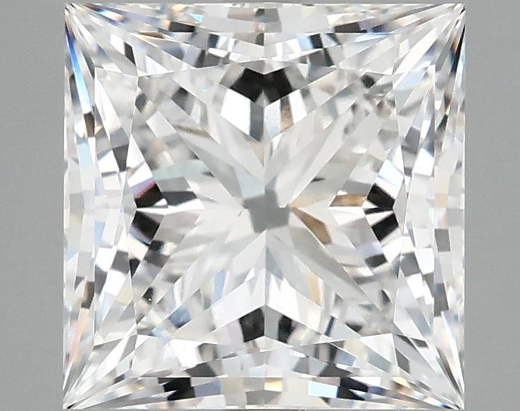 4.06 Carat Princess Shaped Ideal Cut VVS2 IGI Certified Lab Grown Diamond