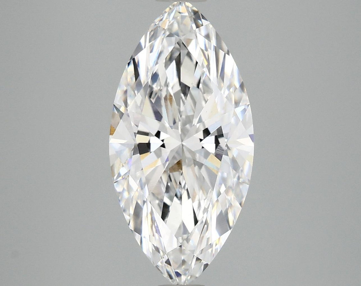 3.06 Carat Marquise Shaped Ideal Cut VVS2 IGI Certified Lab Grown Diamond