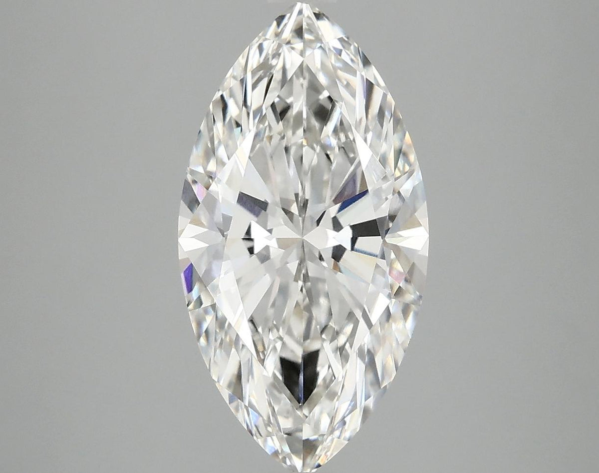 3.07 Carat Marquise Shaped Ideal Cut VVS2 IGI Certified Lab Grown Diamond