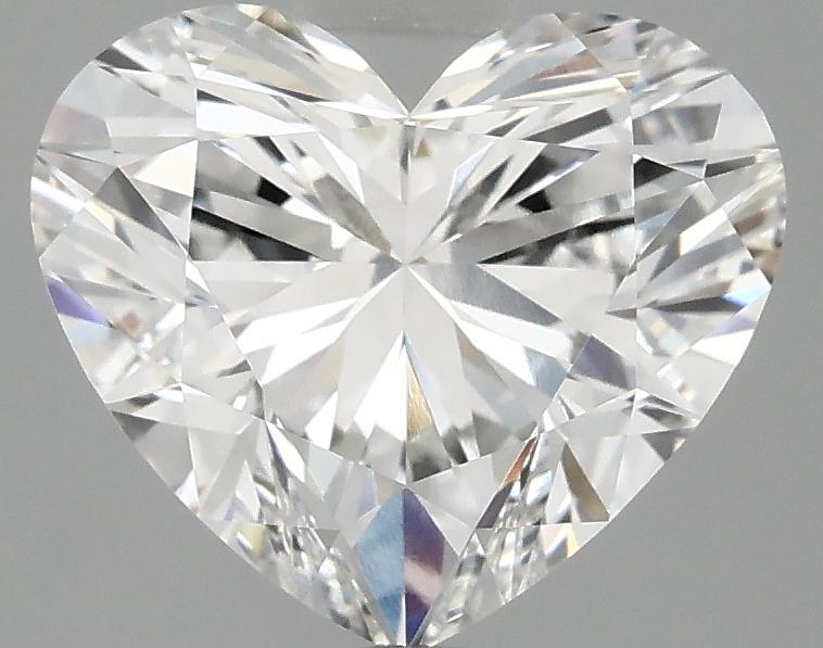 3.09 Carat Heart Shaped Ideal Cut VVS2 IGI Certified Lab Grown Diamond