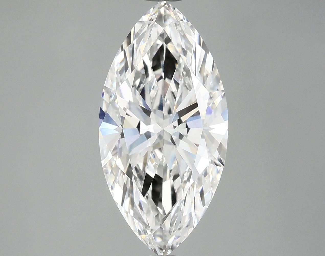 3.07 Carat Marquise Shaped Ideal Cut VVS2 IGI Certified Lab Grown Diamond