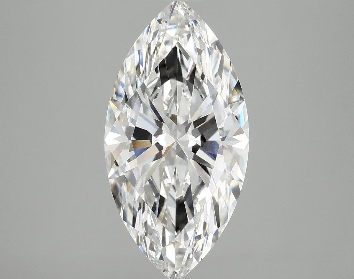 3.09 Carat Marquise Shaped Ideal Cut VVS2 IGI Certified Lab Grown Diamond