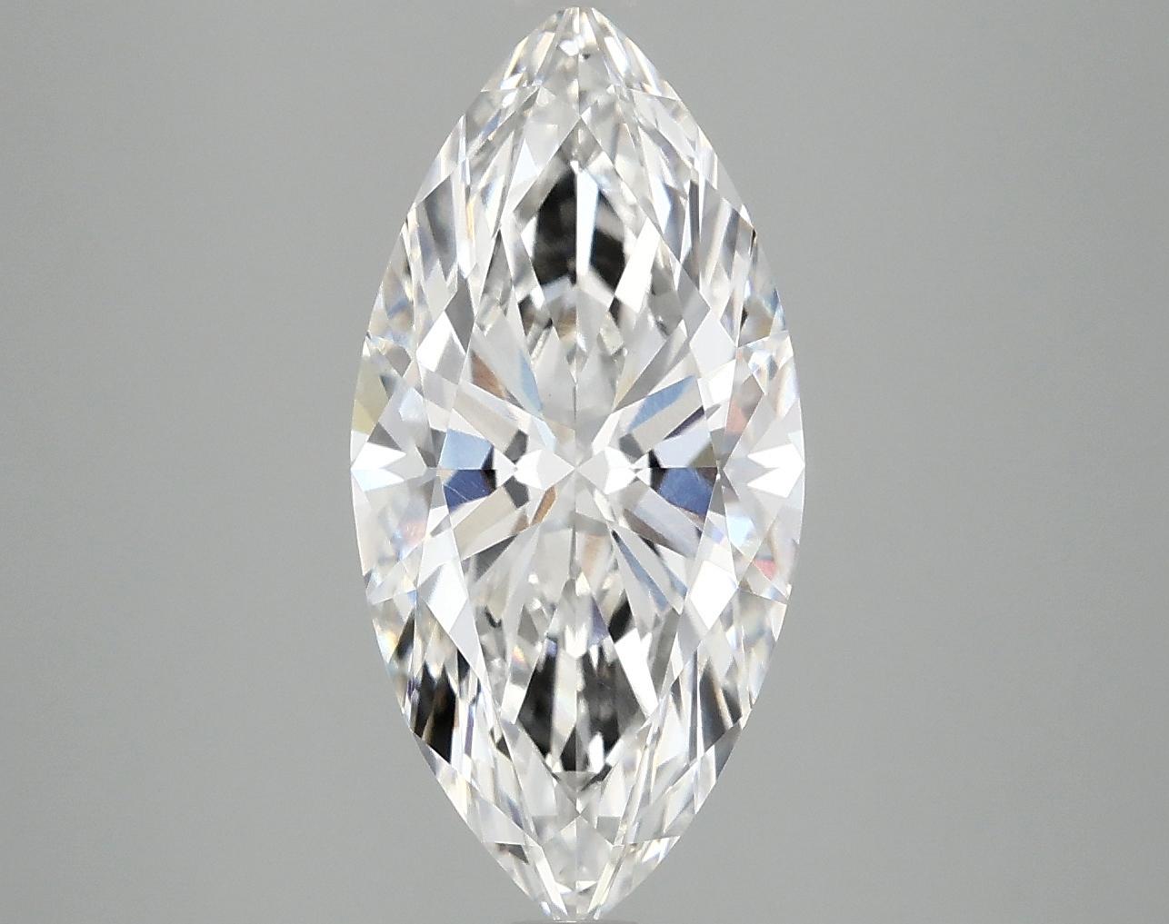 3.03 Carat Marquise Shaped Excellent Cut VVS2 IGI Certified Lab Grown Diamond
