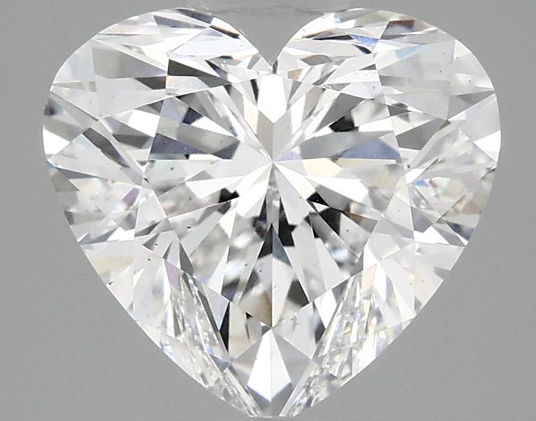 3.08 Carat Heart Shaped Ideal Cut VS2 IGI Certified Lab Grown Diamond