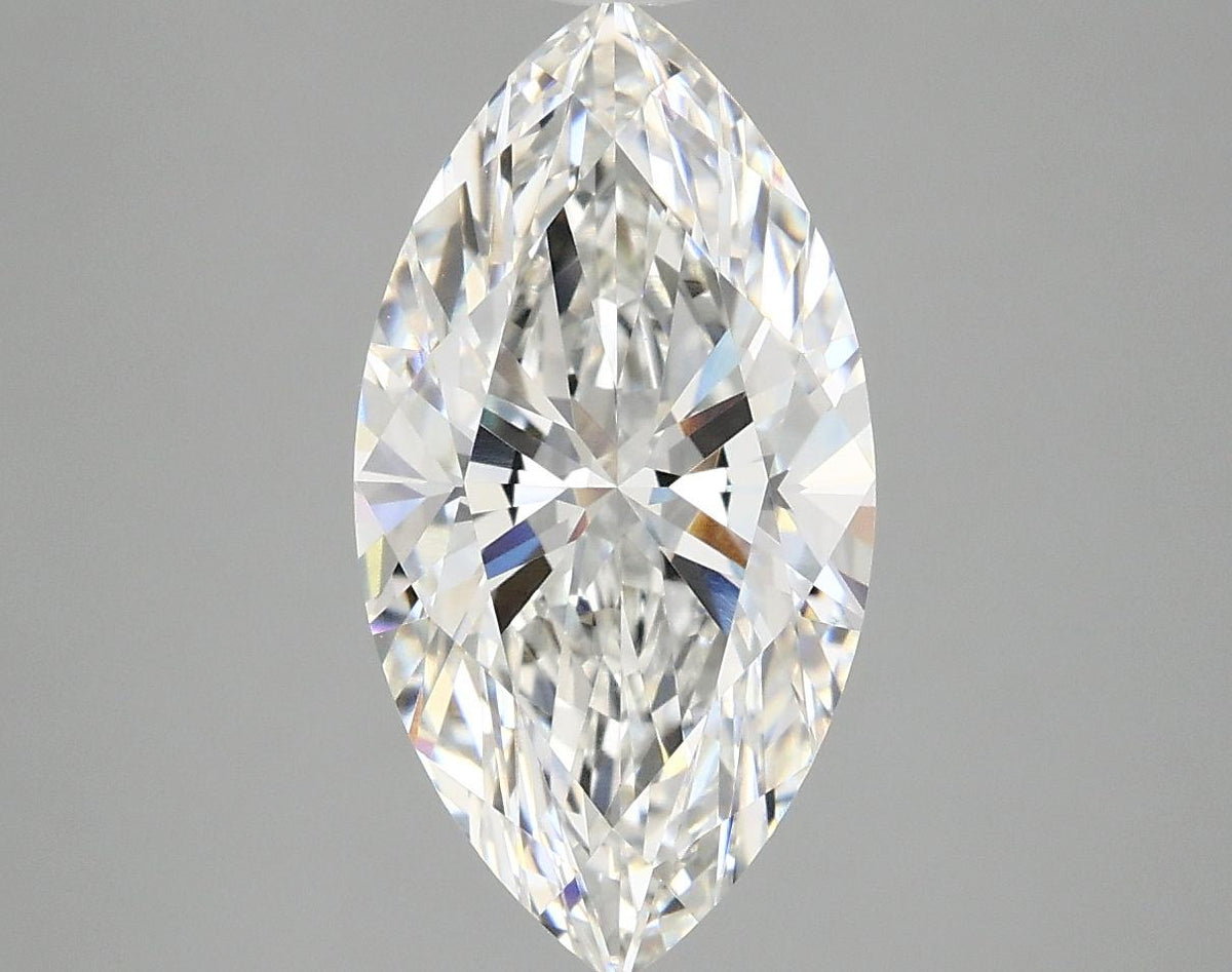 3.03 Carat Marquise Shaped Excellent Cut VVS2 IGI Certified Lab Grown Diamond