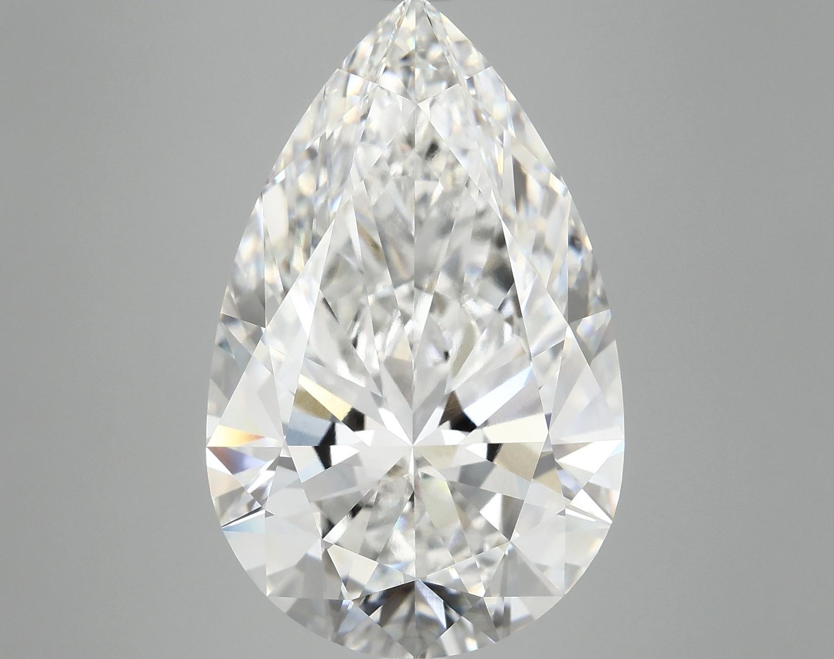 10.43 Carat Pear Shaped Ideal Cut VVS2 IGI Certified Lab Grown Diamond