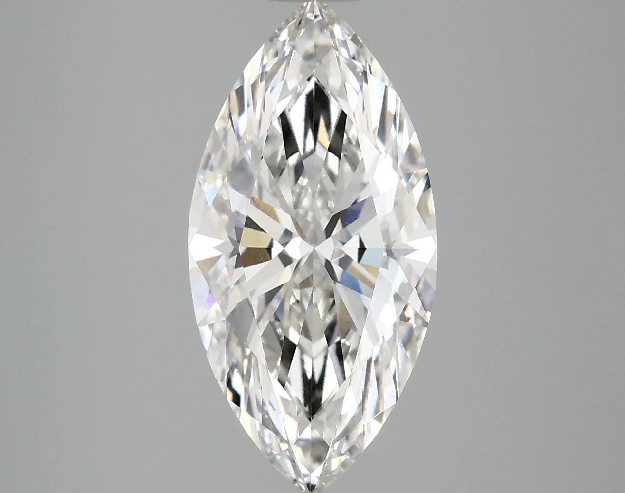 3.09 Carat Marquise Shaped Ideal Cut VVS2 IGI Certified Lab Grown Diamond