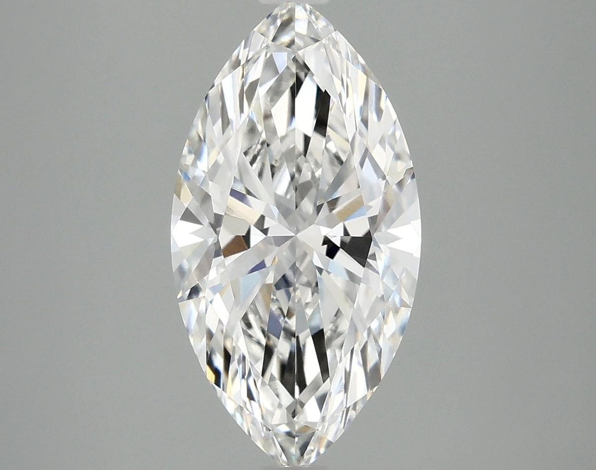 2.87 Carat Marquise Shaped Excellent Cut VVS2 IGI Certified Lab Grown Diamond