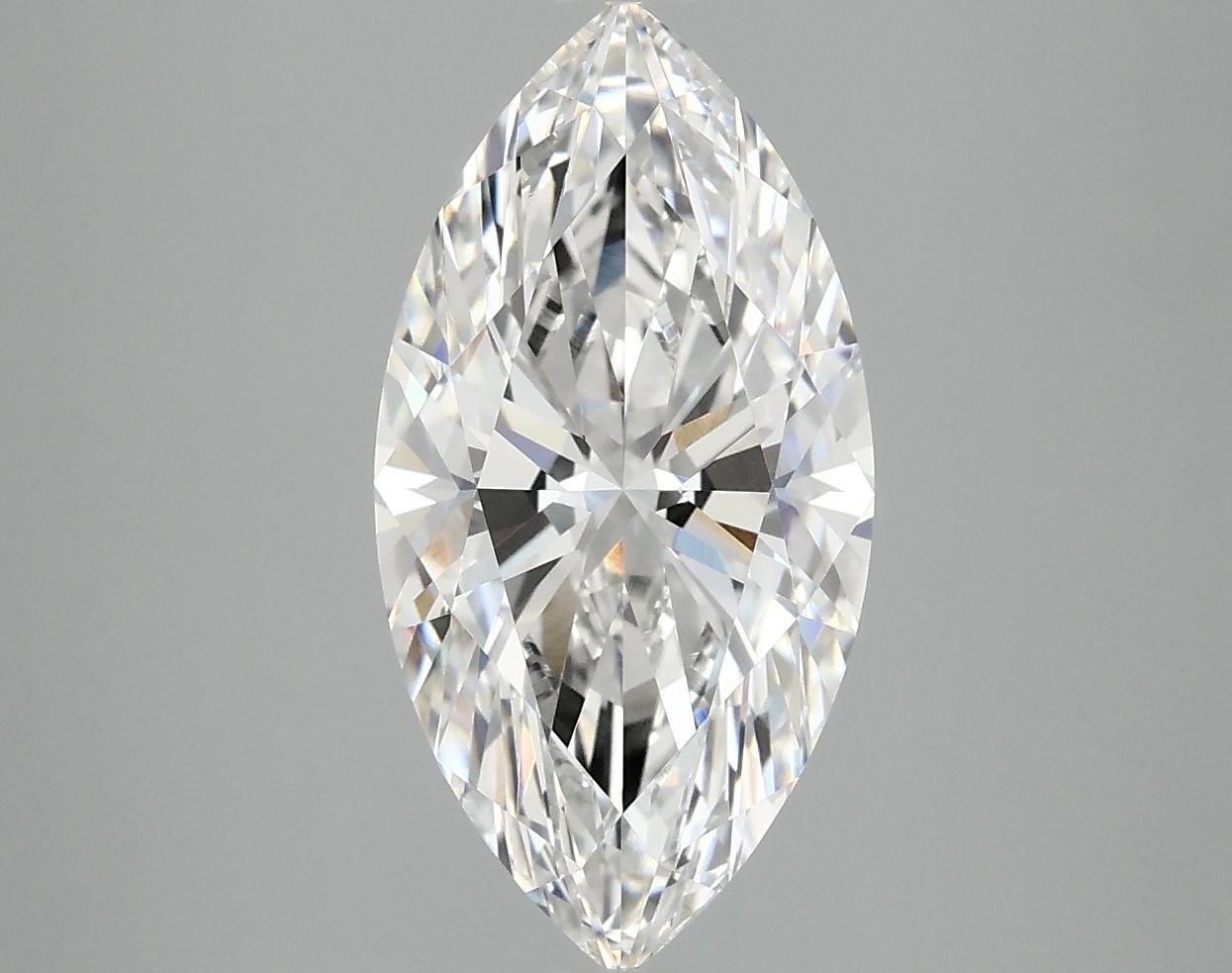 3.09 Carat Marquise Shaped Ideal Cut VVS2 IGI Certified Lab Grown Diamond