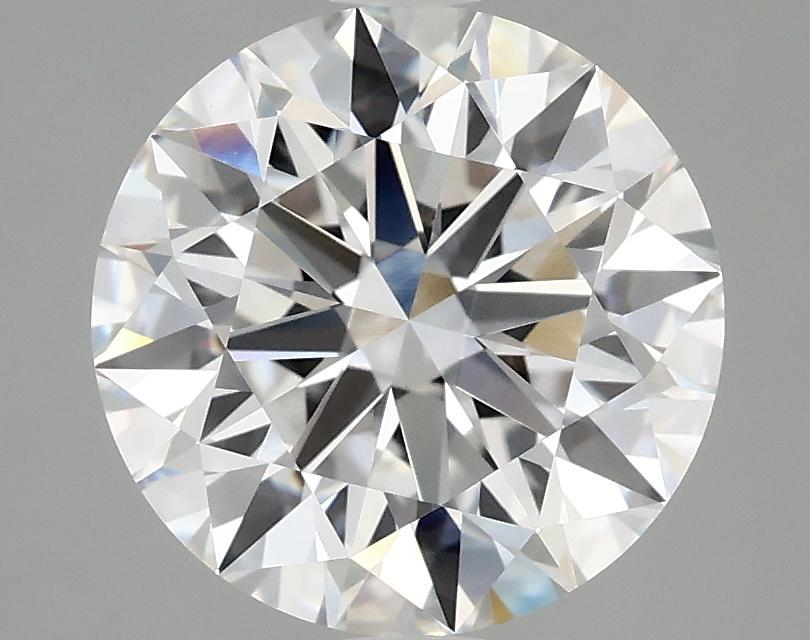 3.08 Carat Round Shaped Excellent Cut VVS2 IGI Certified Lab Grown Diamond