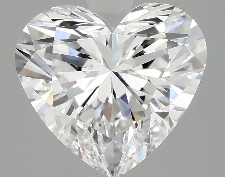 2.58 Carat Heart Shaped Ideal Cut VVS2 IGI Certified Lab Grown Diamond