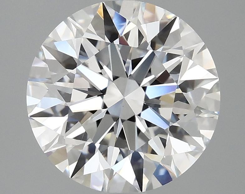 3.08 Carat Round Shaped Excellent Cut VVS2 IGI Certified Lab Grown Diamond