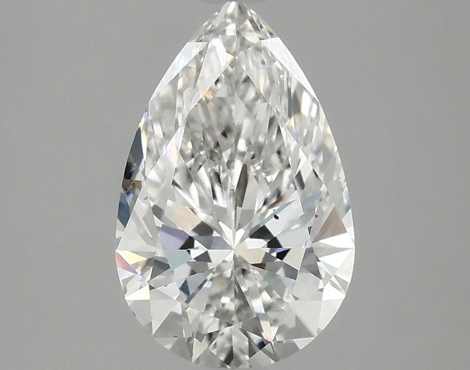 2.05 Carat Pear Shaped Ideal Cut SI1 IGI Certified Lab Grown Diamond