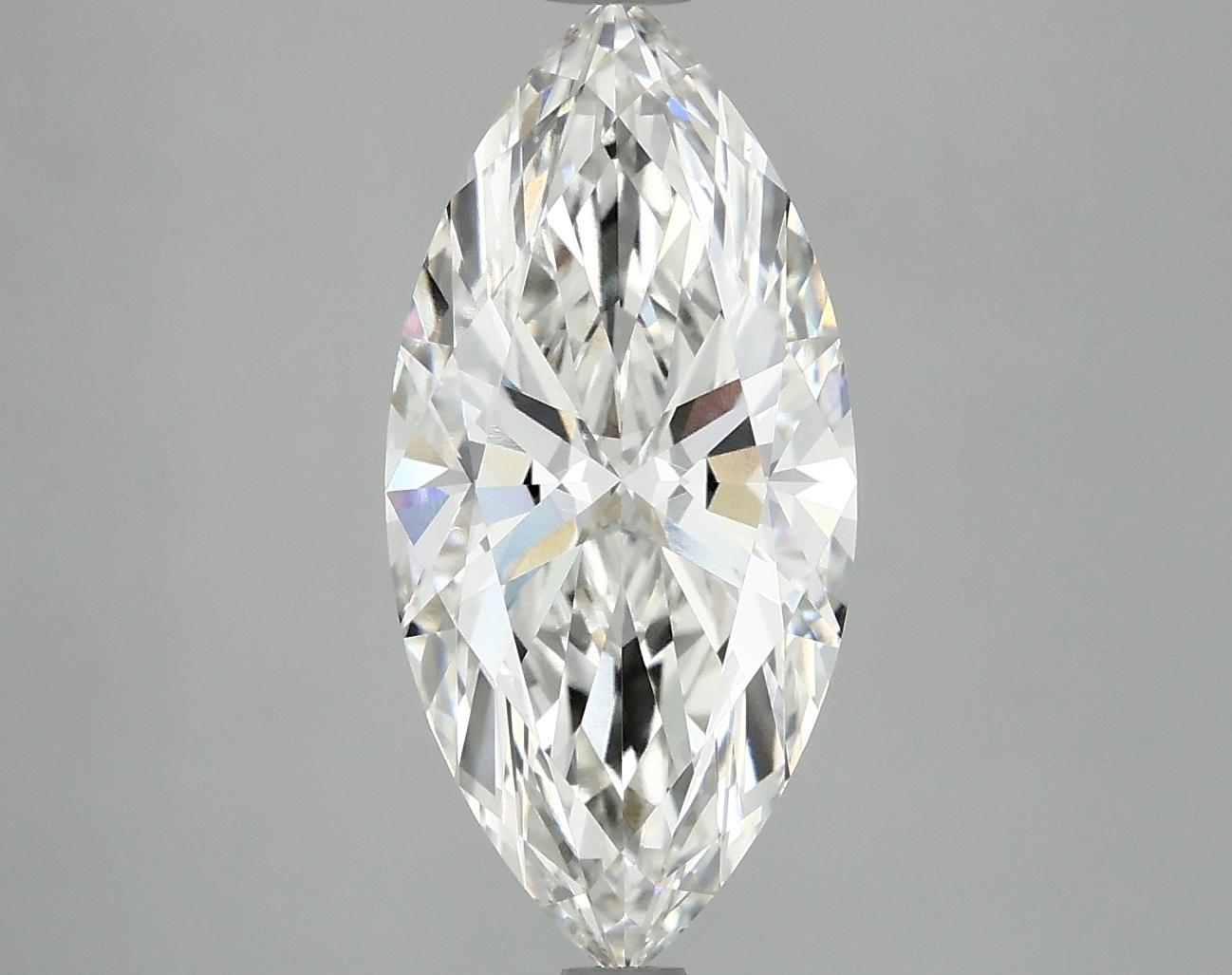 3.01 Carat Marquise Shaped Excellent Cut VVS2 IGI Certified Lab Grown Diamond