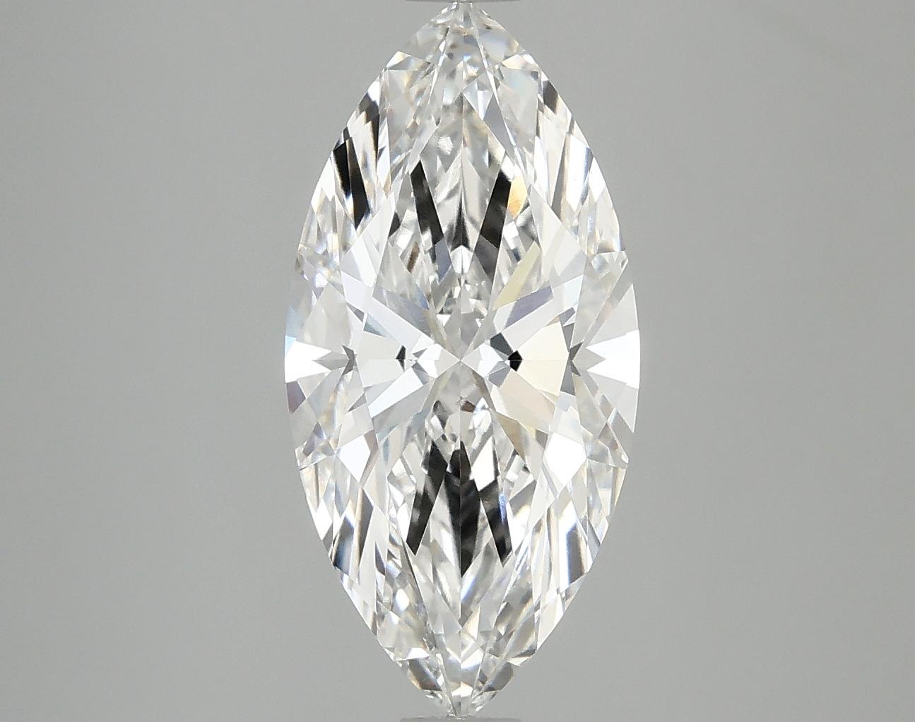 2.97 Carat Marquise Shaped Ideal Cut VVS2 IGI Certified Lab Grown Diamond
