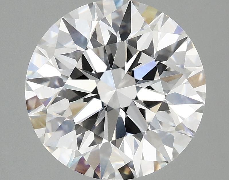 3.08 Carat Round Shaped Excellent Cut VVS2 IGI Certified Lab Grown Diamond
