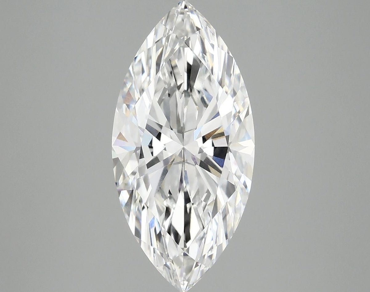 3.06 Carat Marquise Shaped Excellent Cut VVS2 IGI Certified Lab Grown Diamond