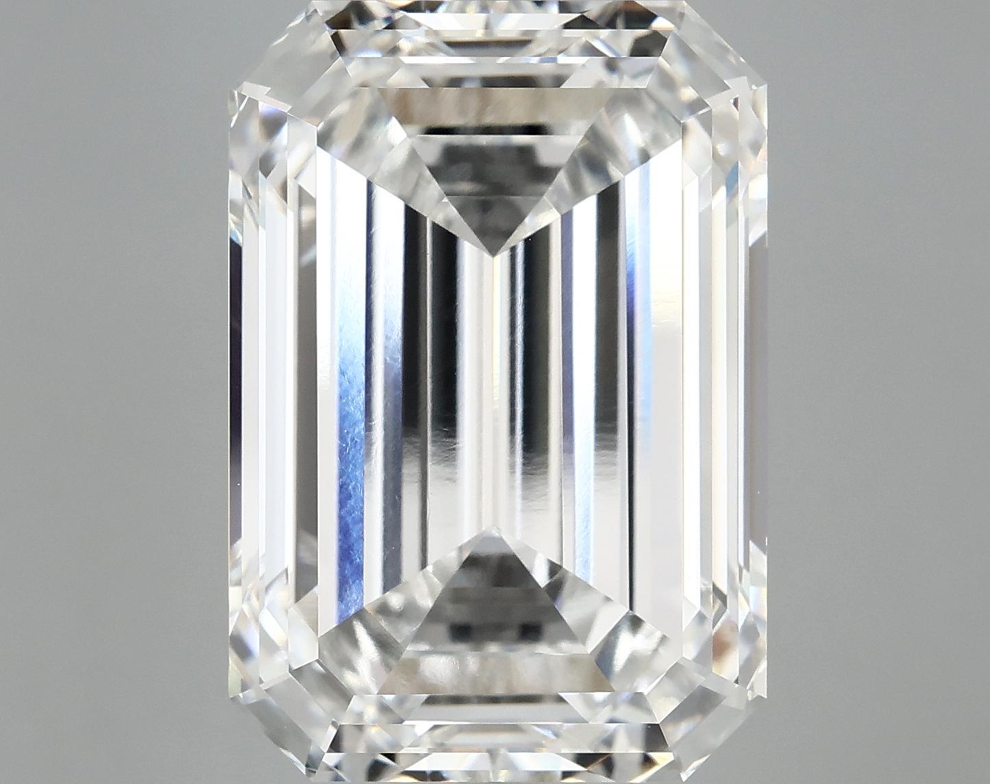 15.3 Carat Emerald Shaped Ideal Cut VVS2 IGI Certified Lab Grown Diamond