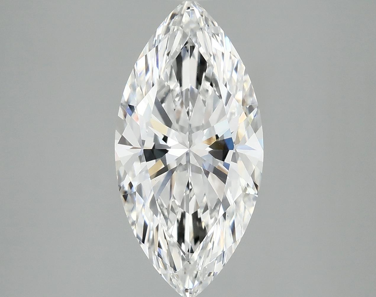 3.08 Carat Marquise Shaped Ideal Cut VVS2 IGI Certified Lab Grown Diamond