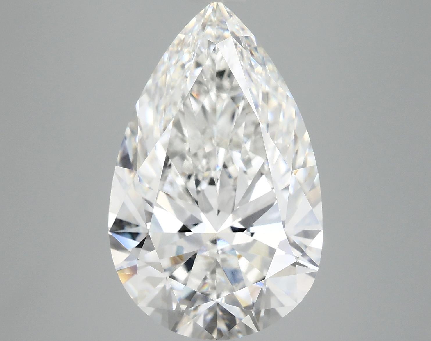 7.13 Carat Pear Shaped Ideal Cut VVS2 IGI Certified Lab Grown Diamond
