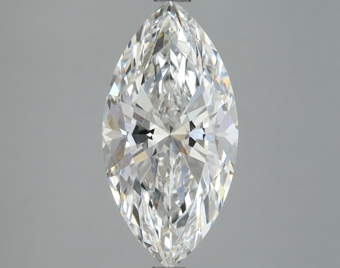 3.06 Carat Marquise Shaped Ideal Cut VVS2 IGI Certified Lab Grown Diamond