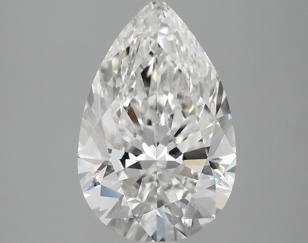 2.5 Carat Pear Shaped Ideal Cut VVS2 IGI Certified Lab Grown Diamond