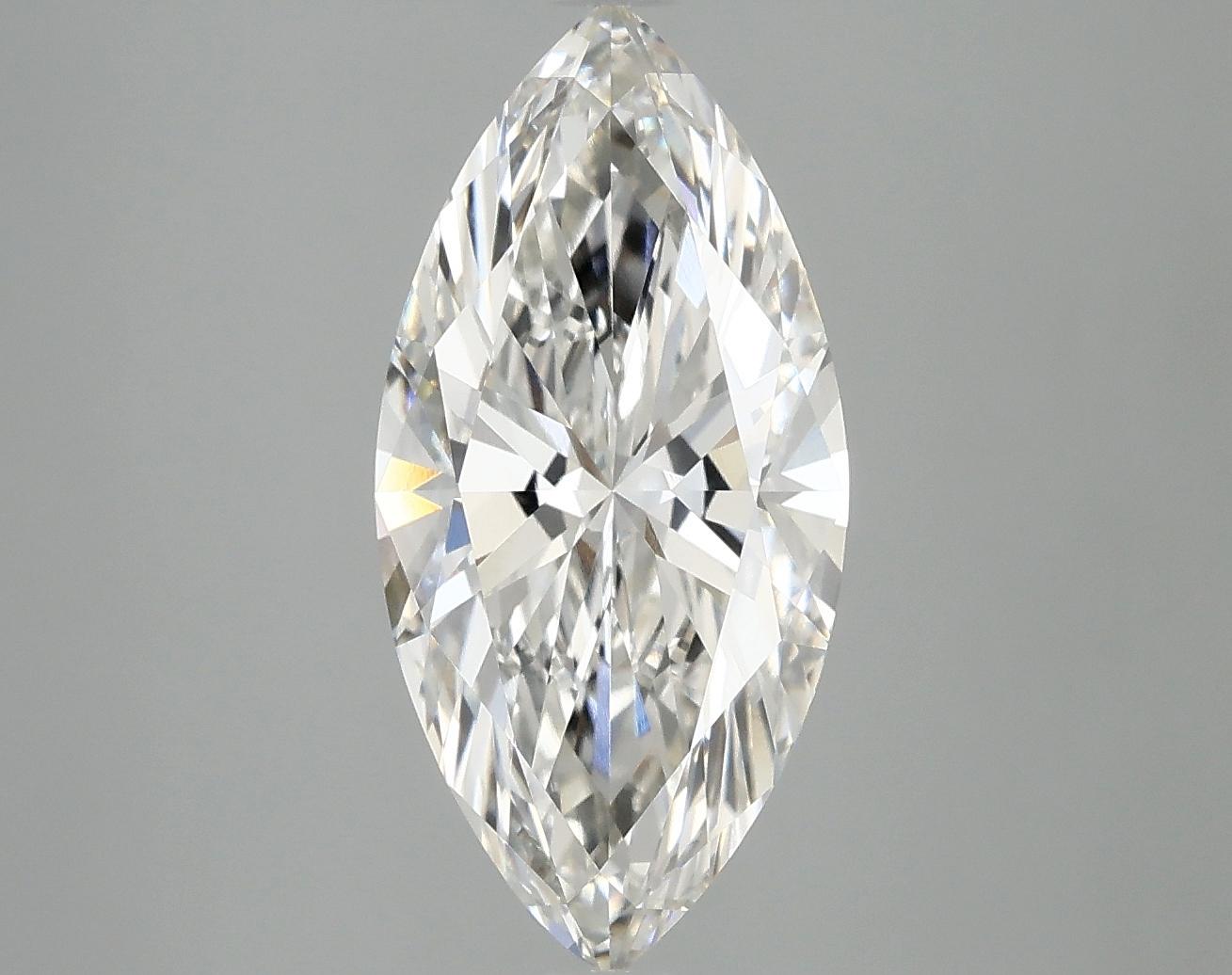 3.01 Carat Marquise Shaped Excellent Cut VVS2 IGI Certified Lab Grown Diamond