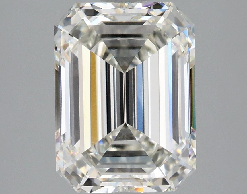 3.09 Carat Emerald Shaped Excellent Cut VVS2 IGI Certified Lab Grown Diamond