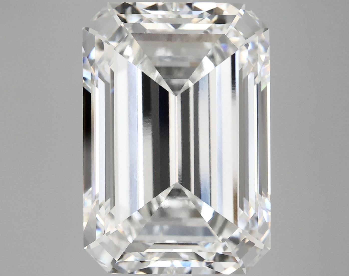 12.1 Carat Emerald Shaped Ideal Cut VVS2 IGI Certified Lab Grown Diamond