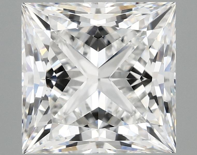 4.16 Carat Princess Shaped Ideal Cut VVS2 IGI Certified Lab Grown Diamond