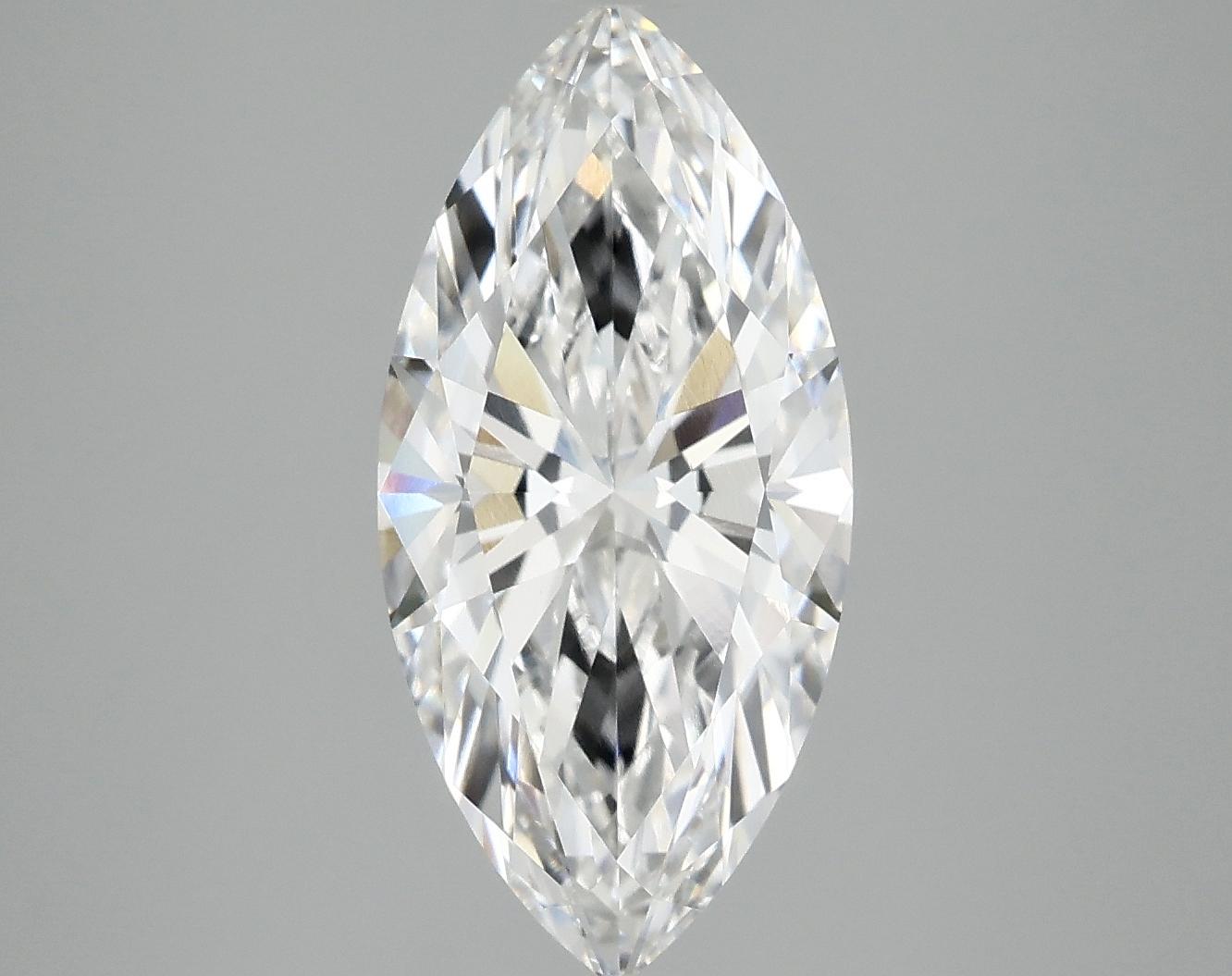 3.03 Carat Marquise Shaped Excellent Cut VVS2 IGI Certified Lab Grown Diamond