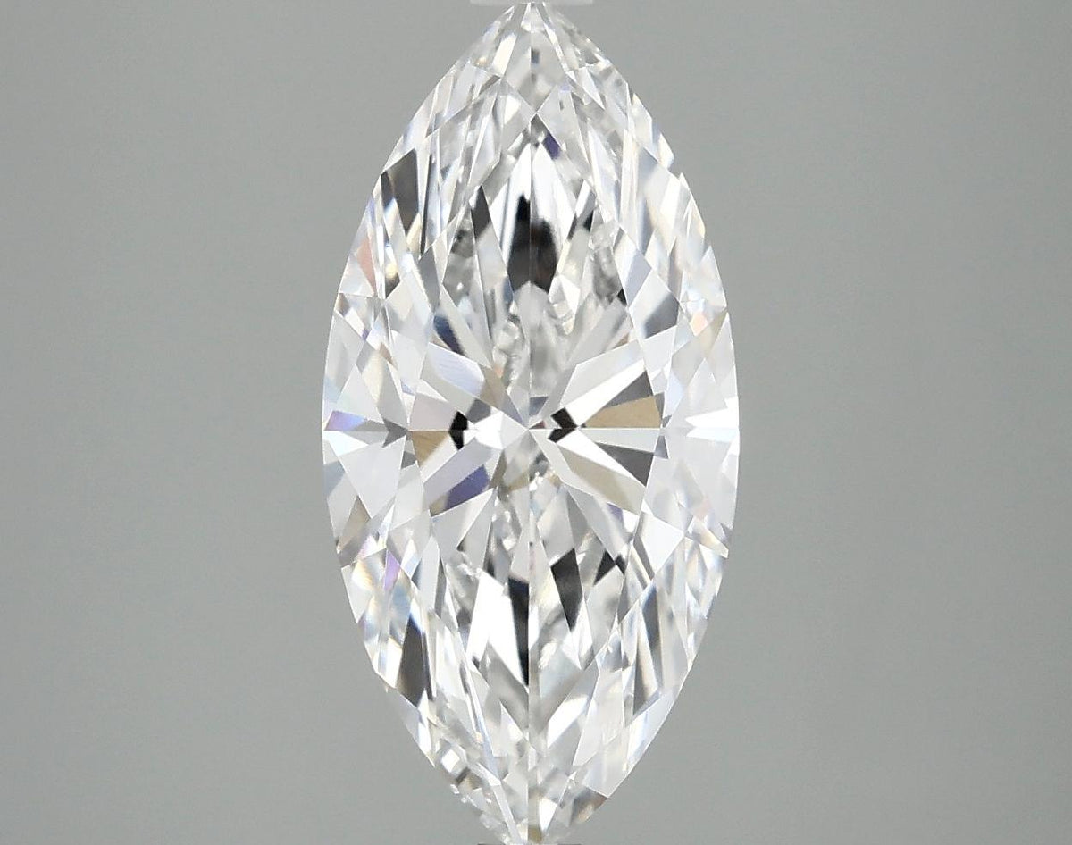 2.97 Carat Marquise Shaped Excellent Cut VVS2 IGI Certified Lab Grown Diamond