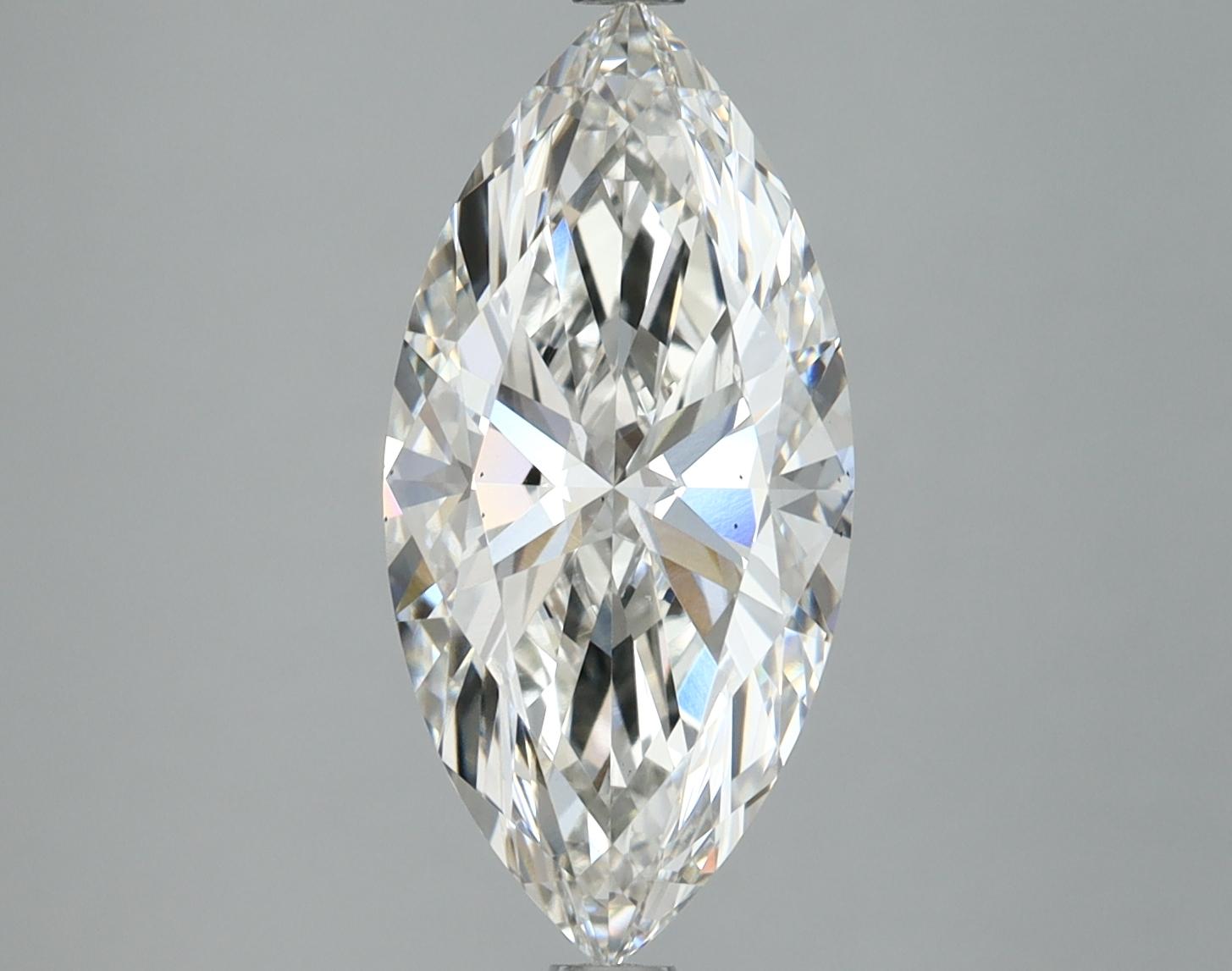 1.97 Carat Marquise Shaped Excellent Cut VVS2 IGI Certified Lab Grown Diamond