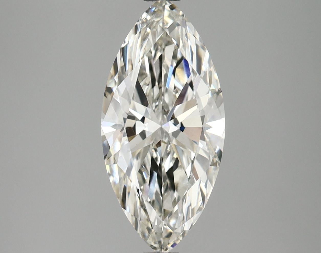 3.09 Carat Marquise Shaped Ideal Cut VVS2 IGI Certified Lab Grown Diamond