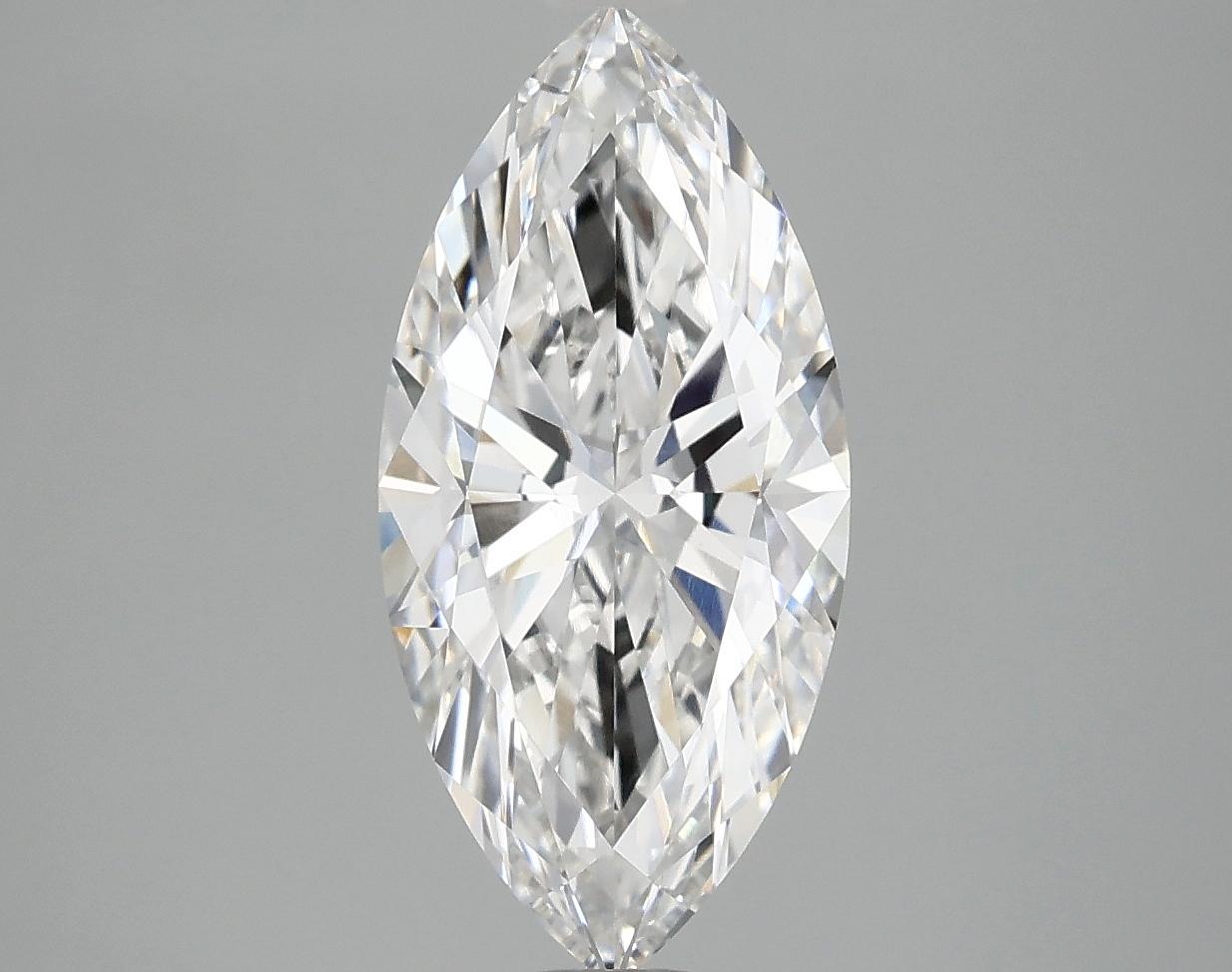 2.01 Carat Marquise Shaped Excellent Cut VVS2 IGI Certified Lab Grown Diamond