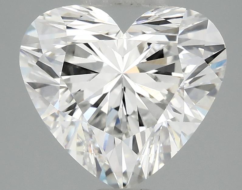 3.09 Carat Heart Shaped Ideal Cut VVS2 IGI Certified Lab Grown Diamond