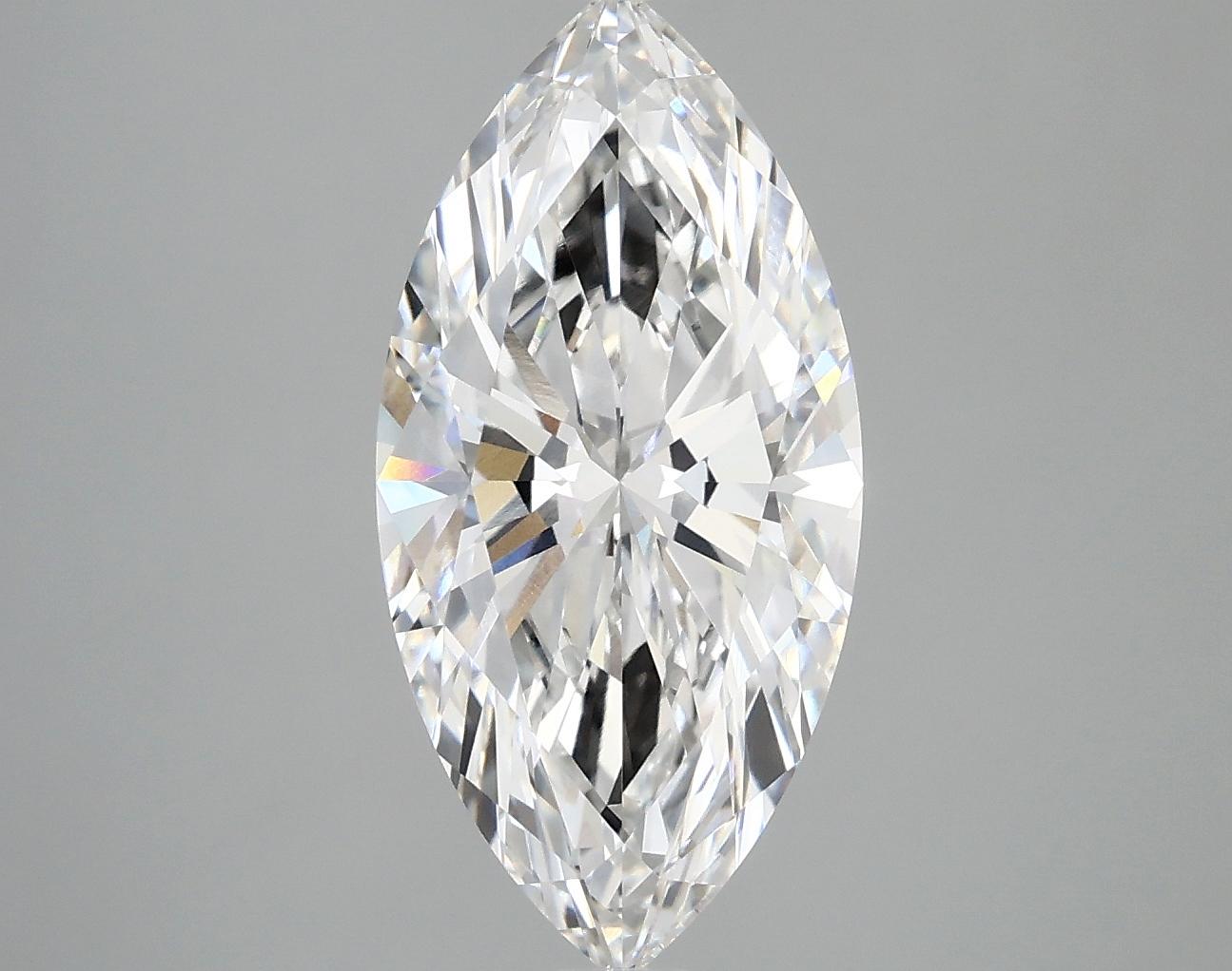2.92 Carat Marquise Shaped Excellent Cut VVS2 IGI Certified Lab Grown Diamond