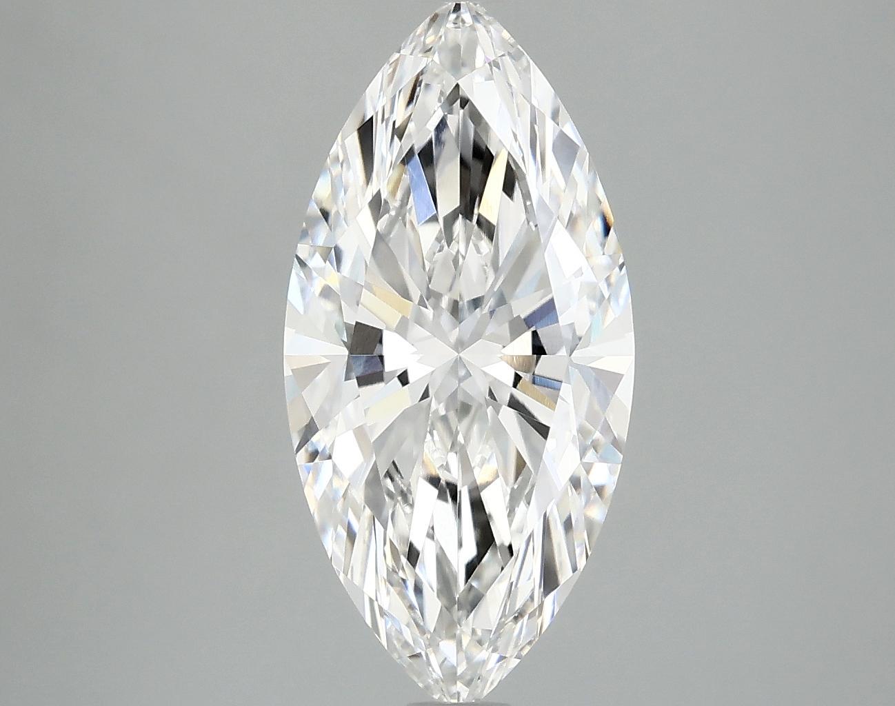 2.94 Carat Marquise Shaped Excellent Cut VVS2 IGI Certified Lab Grown Diamond