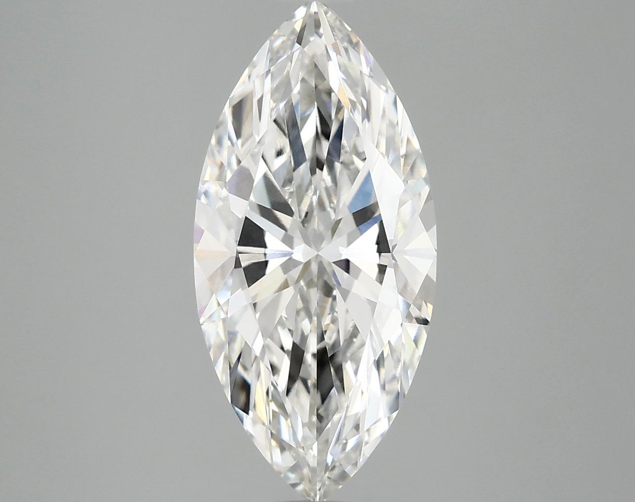 3.03 Carat Marquise Shaped Excellent Cut VVS2 IGI Certified Lab Grown Diamond